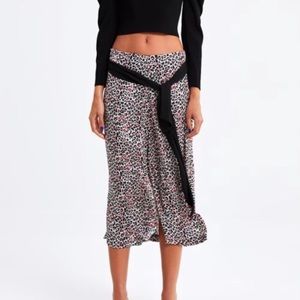 Zara Animal Print Skirt